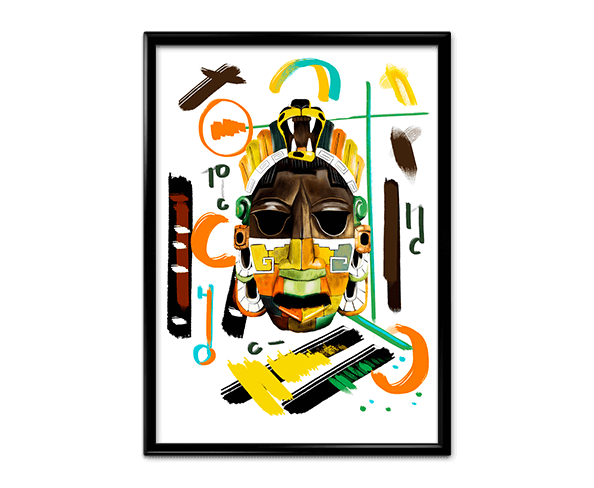 Inca Mask Poster